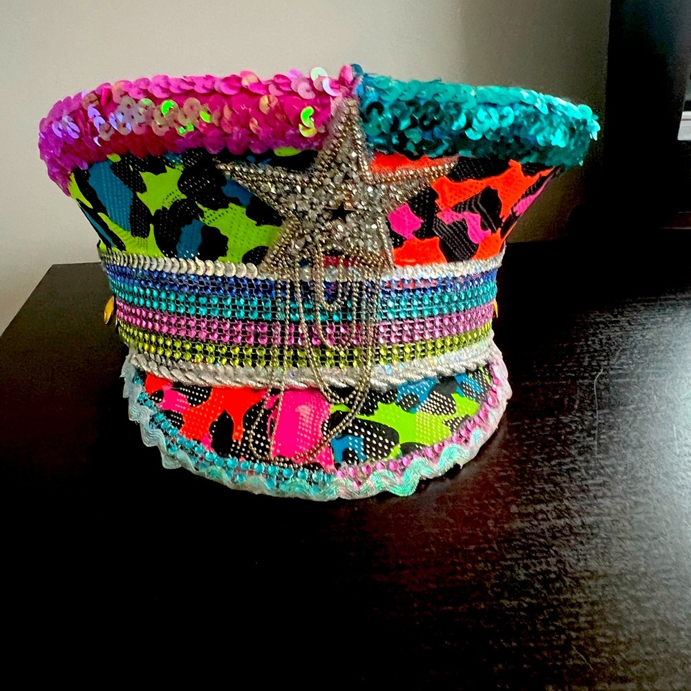 Custom made Captain hat for raves, festivals or Halloween